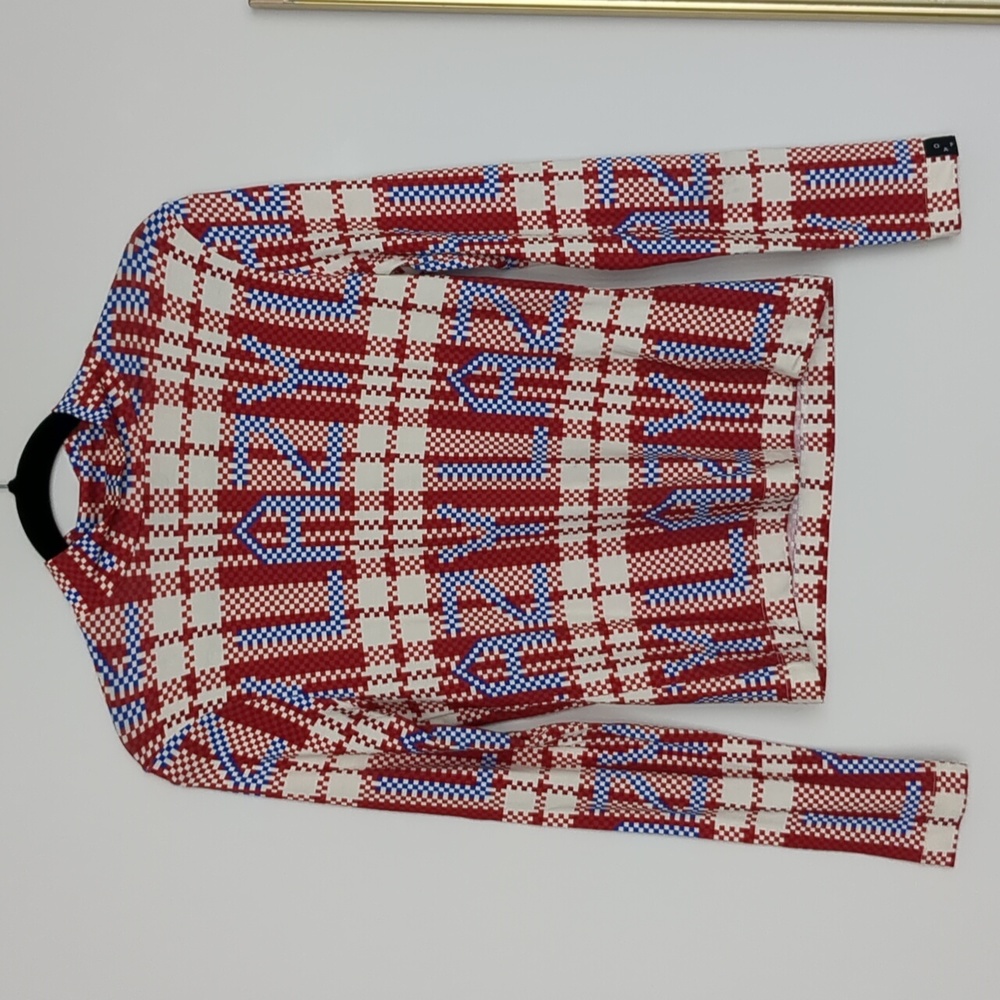 RARE NWOT Lazy Oaf 'Checked Out' High Neck top